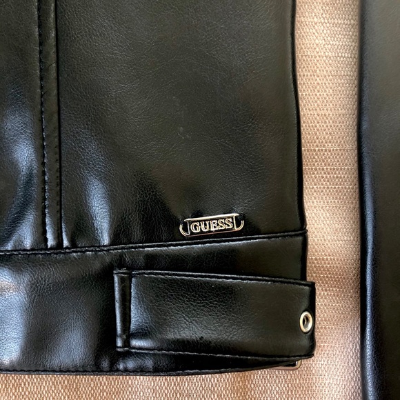 Guess Vintage Moto Faux Leather Jacket - Picture 5 of 11